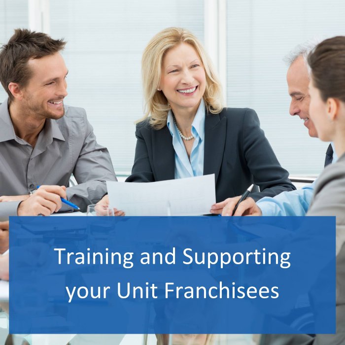 image of a board facilitator training and supporting unit franchisees